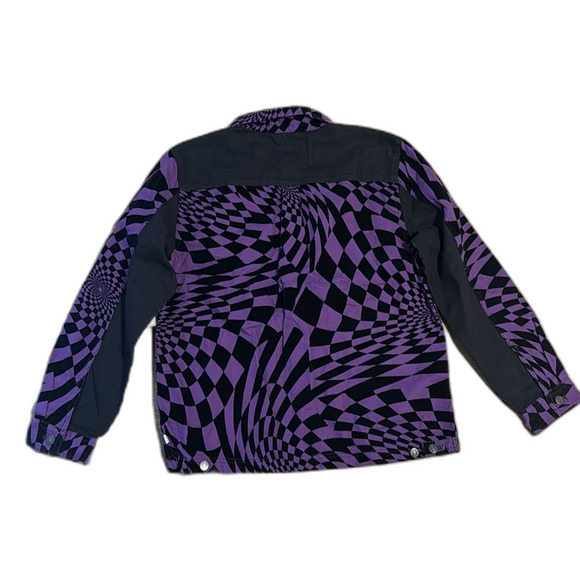 Vans Vault x PAM Spiral Checker Chore Jacket Mens Size large coat unisex NWOT - Picture 10 of 13